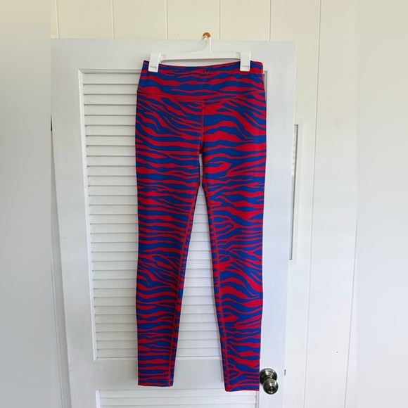 Zubaz Pants - Zubaz Buffalo Bills High-Rise Red & Blue Zebra-Print Leggings